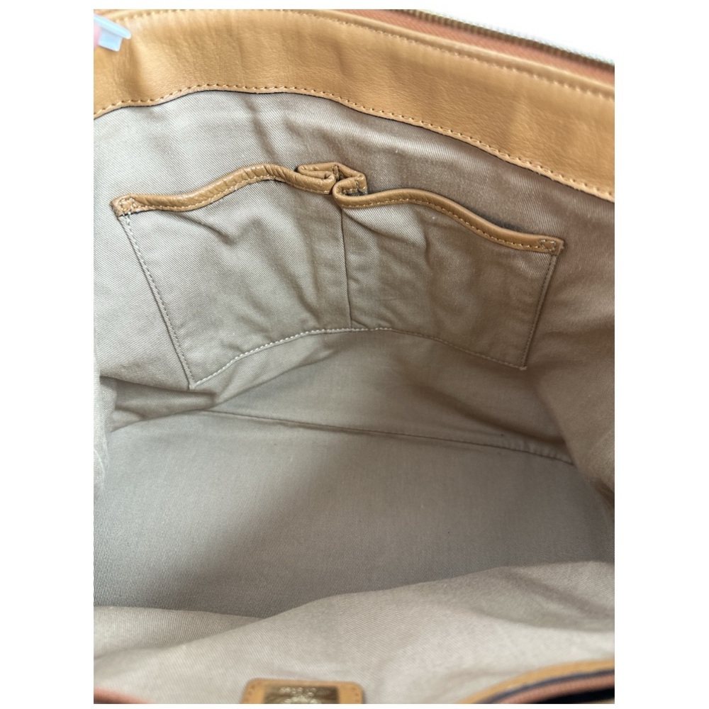 MCM Visetos Cognac Shoulder Bag - Picture 11 of 12